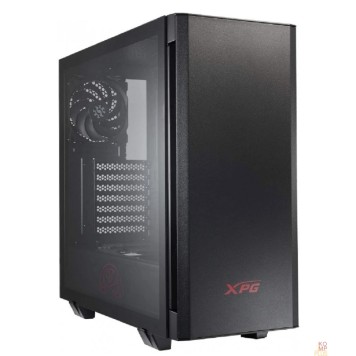 корпус XPG INVADER BLACK (INVADER-BKCWW) (Midi-Tower, черный, TG, 120mm fan*2)
