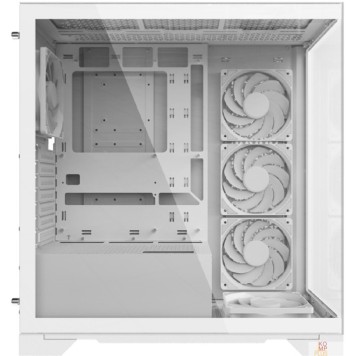 корпус XPG INVADER X WHITE (INVADERXMT-WHCWW) Mid-Tower Gaming ATX PC Case with Panoramic View, Tempered Glass Panels, and RGB Lighting Black-2