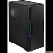 корпус XPG STARKER BLACK (STARKER-BKCWW) (Midi-Tower, черный, TG, 120mm ARGB fan + 120mm fan)