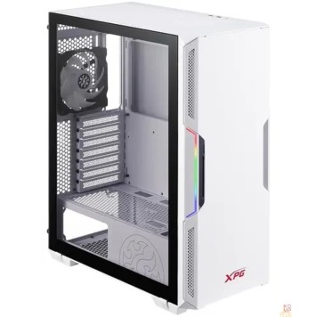 корпус XPG STARKER WHITE (STARKER-WHCWW) (Midi-Tower, белый, TG, 120mm ARGB fan + 120mm fan)