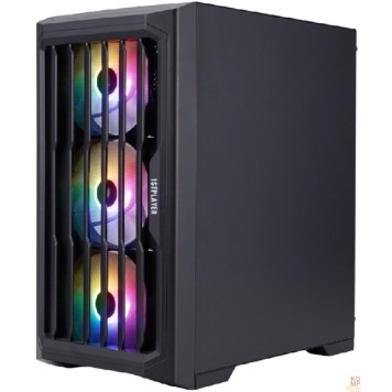 Корпус 1STPLAYER BULLET HUNTER H2 Black / mATX / 4x120mm FRGB fans / H2-BK-4F1-2
