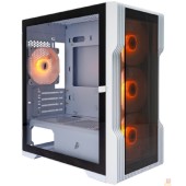 Корпус 1STPLAYER TRILOBITE T3-G ARGB White / mATX / 4x120mm ARGB fans / T3-G-WH-4F7-W
