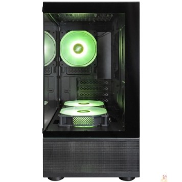 Корпус 1STPLAYER MIKU Mi2-A ARGB Black / mATX / 3x120mm ARGB fans / Mi2-A-BK-2FC7R-1FC7-1