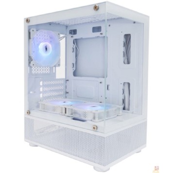 Корпус 1STPLAYER MIKU Mi2-A ARGB White / mATX / 3x120mm ARGB fans / Mi2-A-WH-2FC7R-W-1FC7-W