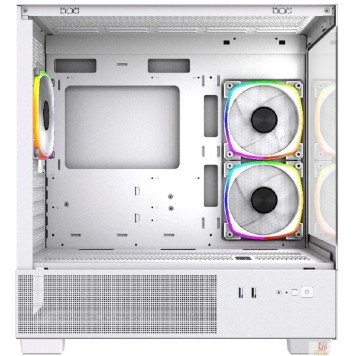 Корпус Powercase Vision Micro M3W, Tempered Glass, 3x 120mm ARGB PWM Fan, белый, mATX  (CVMMW-A3)-2