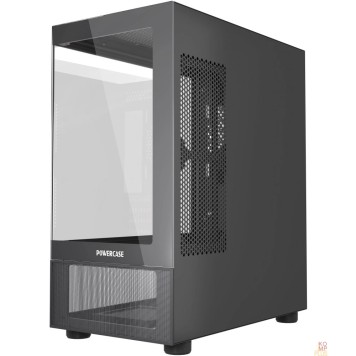 Корпус Powercase Vision Micro M2, Tempered Glass, чёрный, mATX  (CVMBM2-L0)-1