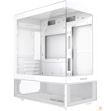 Корпус Powercase Vision Micro M2, Tempered Glass, белый, mATX  (CVMWM2-L0)