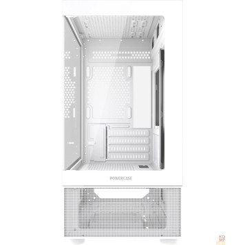 Корпус Powercase Vision Micro M2, Tempered Glass, белый, mATX  (CVMWM2-L0)-1