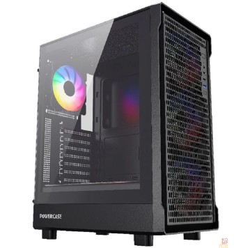 Корпус Powercase Mistral PA5B, Tempered Glass, 4x 120mm FRGB Fans, чёрный, ATX  (CMOAB-L4)