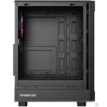 Корпус Powercase Mistral PA5B, Tempered Glass, 4x 120mm FRGB Fans, чёрный, ATX  (CMOAB-L4)-1