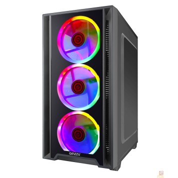 корпус Ginzzu CL610 mATX FAN 4*12FRGB Белый-1