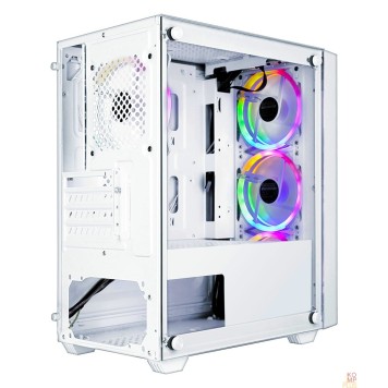 корпус Ginzzu CL620 mATX FAN 4*12FRGB-2