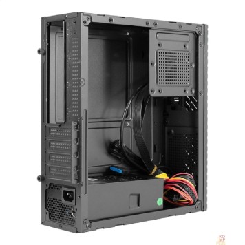 Корпуса Exegate EX298795RUS Корпус Desktop ExeGate MI-302U-450 (mATX/mini-ITX, TPS450 8см, 1*USB+1*USB3.0, HD аудио, черный)-1