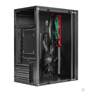 Корпуса Exegate EX298810RUS Корпус Minitower ExeGate BAA-403U2 (mATX, без БП, 1*USB+2*USB3.0, HD Audio, черный)-1