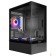 корпус Ginzzu CL475 mATX FAN 3*12LC4 передняя панель Стекло