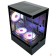 корпус Ginzzu CL475 mATX FAN 3*12LC4 передняя панель Стекло