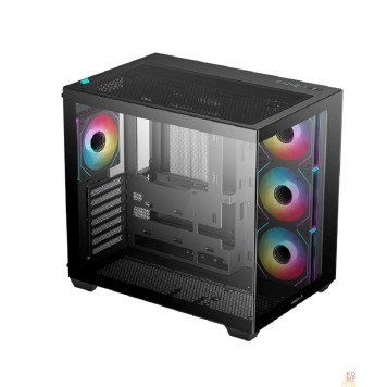 Корпус Deepcool CG530 4F black (ATX, без БП, ARGB, 2*USB3.2 Type A+USB3.2 Type-C) (R-CG530-BKADA4-G-1)-1
