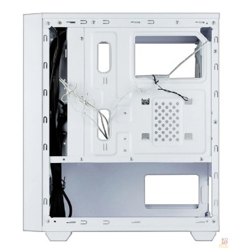 корпус Ginzzu CL660 mATX FAN 4*12FRGB  передняя панель Решетка Белый-2
