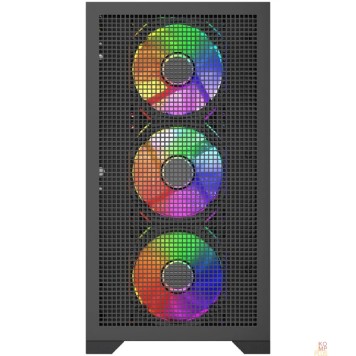 Корпус Powercase Mistral Micro B315, Tempered Glass, 4x 120mm ARGB PWM Fan, чёрный, mATX  (CMMB315-A4)-1