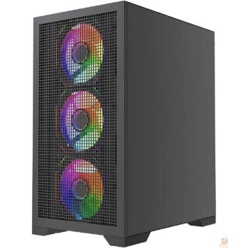 Корпус Powercase Mistral Micro B315, Tempered Glass, 4x 120mm ARGB PWM Fan, чёрный, mATX  (CMMB315-A4)-2