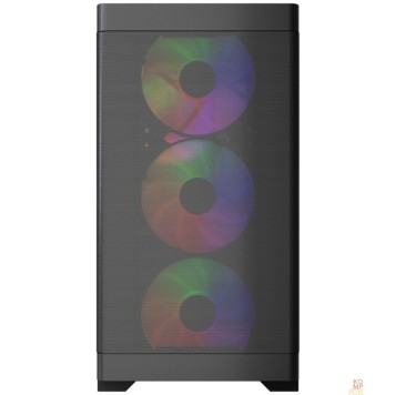 Корпус Powercase Корпус Mistral Micro A13B, Tempered Glass, 4x120mm FRGB fan, чёрный, mATX  (CMMA13B-L4)-1