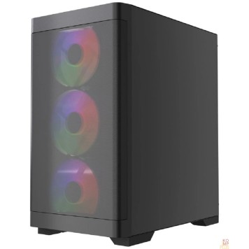 Корпус Powercase Корпус Mistral Micro A13B, Tempered Glass, 4x120mm FRGB fan, чёрный, mATX  (CMMA13B-L4)-2
