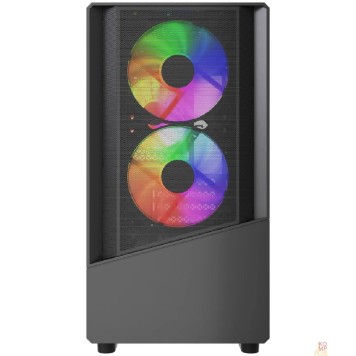 Корпус Powercase Корпус Mistral Micro A15B, Tempered Glass, 3x120mm FRGB fan, чёрный, mATX  (CMMA15B-L3)-1
