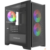 Корпус Powercase Alisio Micro Z3B ARGB V2, Tempered Glass, 3x 120mm ARGB fan, чёрный, mATX  (CAMZB-A3-V2)