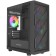 Корпус Powercase Mistral Micro EM21, Tempered Glass, 4x120mm FRGB fan, чёрный, mATX  (CMMEM21B-L4)