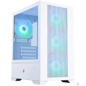 Корпус 1STPLAYER Go2 ARGB White / mATX / 4x120mm ARGB fans / Go2-WH-4F7-W