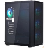 Корпус 1STPLAYER Go6 ARGB Black / ATX / 4x120mm ARGB fans / Go6-BK-4F7