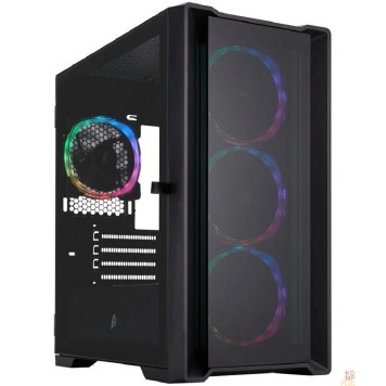 Корпус 1STPLAYER TRILOBITE T4-G GLASS ARGB Black / mATX / 4x120mm ARGB fans / T4-G-BK-4FS7
