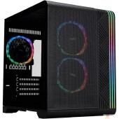 Корпус 1STPLAYER VT5 ARGB Black / mATX / 3x120mm ARGB fans / VT5-BK-3FS7