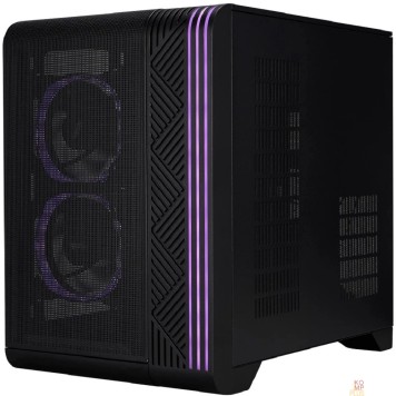 Корпус 1STPLAYER VT5 ARGB Black / mATX / 3x120mm ARGB fans / VT5-BK-3FS7-2