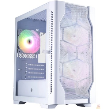 Корпус 1STPLAYER Корпус DK D4-M ARGB White / mATX / 2x140mm & 1x120mm ARGB fans / D4-M-WH-2F7-14-W-1F7-W