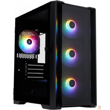 Корпус 1STPLAYER Корпус TRILOBITE T4-G GLASS FRGB Black / mATX / 4x120mm FRGB fans / T4-G-BK-4F1