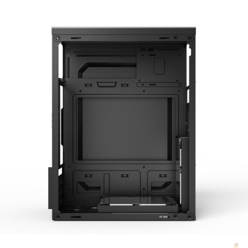 Корпус CBR Корпус mATX Minitower MX08, c БП PSU-ATX550-12MD (550W/120mm), 2*USB 2.0, HD Audio+Mic, Black PCC-MATX-MX08-550W-1