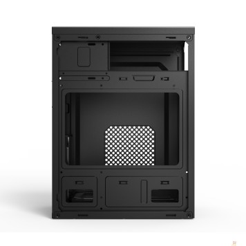 Корпус CBR Корпус mATX Minitower MX08, c БП PSU-ATX550-12MD (550W/120mm), 2*USB 2.0, HD Audio+Mic, Black PCC-MATX-MX08-550W-2