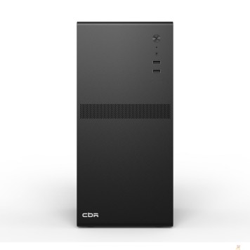 Корпус CBR Корпус mATX Minitower V201, c БП PSU-ATX550-12MD (550W/120mm), 2*USB 2.0, HD Audio+Mic, Black PCC-MATX-V201-550W