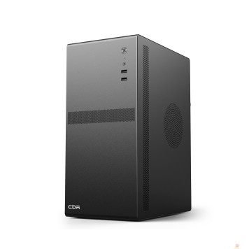 Корпус CBR Корпус mATX Minitower V201, c БП PSU-ATX550-12MD (550W/120mm), 2*USB 2.0, HD Audio+Mic, Black PCC-MATX-V201-550W-2