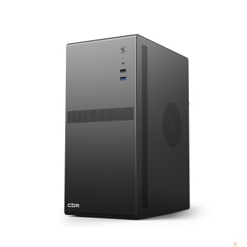 Корпус CBR Корпус mATX Minitower V203, c БП PSU-ATX550-12MD (550W/120mm), 1*USB 3.0, 1*USB 2.0, HD Audio+Mic, Black PCC-MATX-V203-550W-2