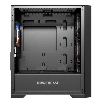 Корпус Powercase ByteFlow Micro Black, Tempered Glass, 4х 120mm ARGB fans, ARGB HUB, чёрный, mATX  (CAMBFB-A4)-2