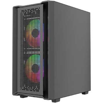 Корпус Powercase Корпус Mistral SM04 ARGB, Tempered Glass, Front Nylon Filter, 3x120mm ARGB PWM fans, чёрный, mATX  (CMMSM04B-A3)-1
