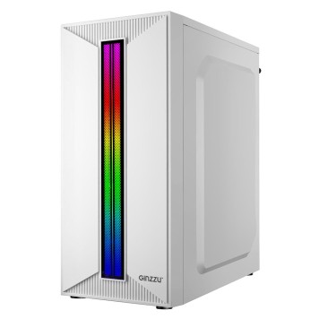 корпус Ginzzu B380 2*USB 2.0,AU RGB-2