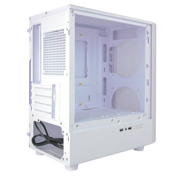 корпус Ginzzu CL411 mATX передняя панель Сетка белый-2