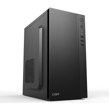 Корпус CBR Корпус mATX Minitower MX12, без БП, 1*USB 3.0, 2*USB 2.0, HD Audio+Mic, Black PCC-MATX-MX12-WPSU