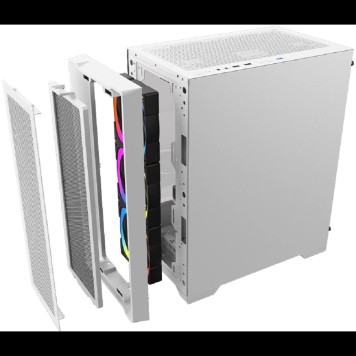 Корпус 1STPLAYER TRILOBITE T4 MESH ARGB White / mATX / 4x120mm ARGB fans / T4-WH-4FS7-W-2