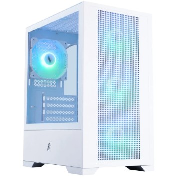 Корпус 1STPLAYER Go2 ARGB White / mATX / 4x120mm ARGB fans / Go2-WH-4F7-W