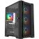 Корпус Powercase Alisio Micro X4B V2, Tempered Glass, 4х 120mm ARGB fans, ARGB HUB, чёрный, mATX  (CAMCXB-A4)