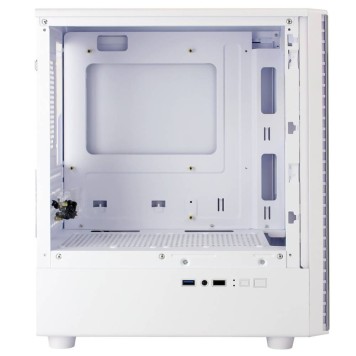 корпус Ginzzu CL412 mATX передняя панель Стекло белый-1